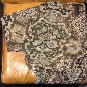 Sheer flowy paisley top